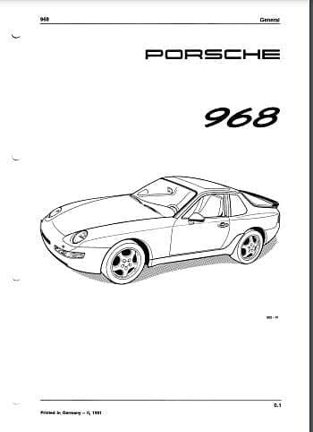 manuel d'atelier Porsche 968 { AUTHENTIQU'ERE