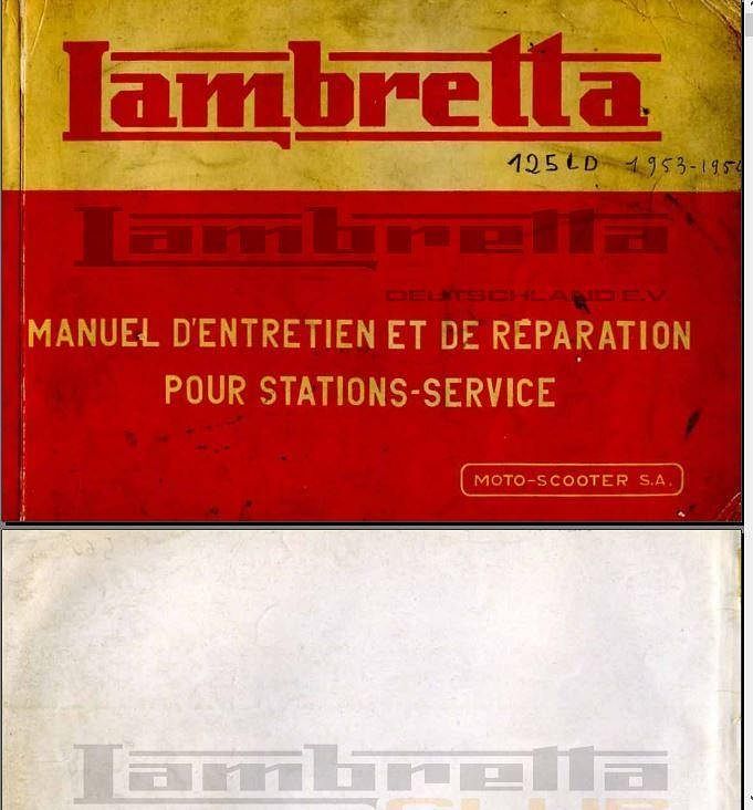 Manuel d'atelier lambretta LD et LI { AUTHENTIQU'ERE