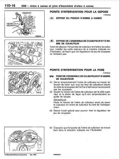 Manuel d'atelier Mitsubishi Galant 1993 1996 français { {{ Docautomoto }}