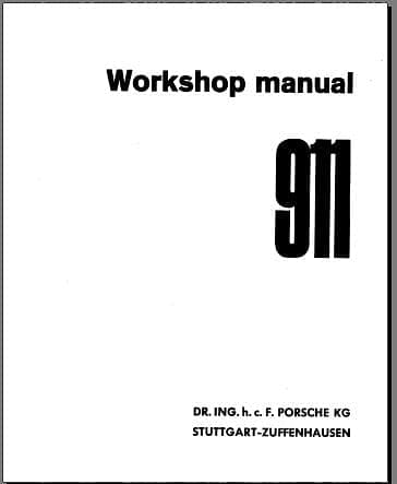 manuels d'atelier Porsche 911 SC 72 à 80 anglais { AUTHENTIQU'ERE