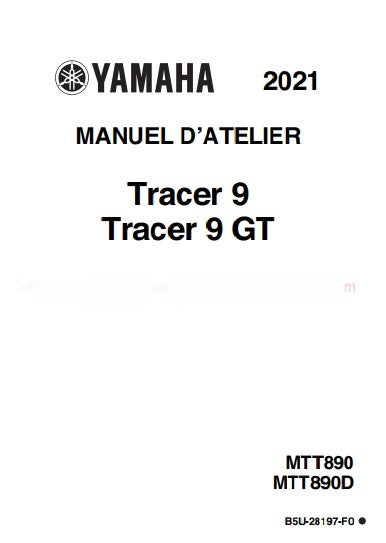 Manuel d'atelier Yamaha Tracer 9 GT 2021 { Docautomoto