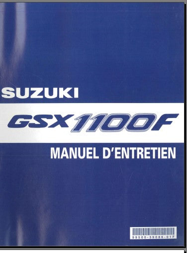 Manuel d'atelier réparation Suzuki GSX 1100 F 1988 1994 { Docautomoto