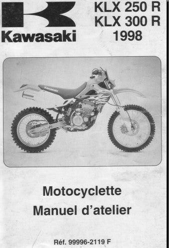 manuel d'atelier réparation Kawasaki 250 300 KLXR 1998 Docautomoto