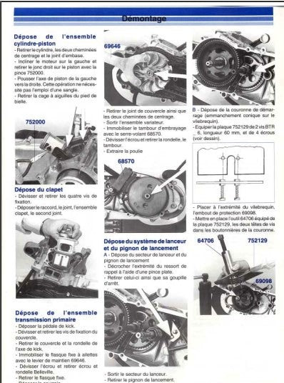 Manuel d'atelier réparation Peugeot SV 125 { Docautomoto