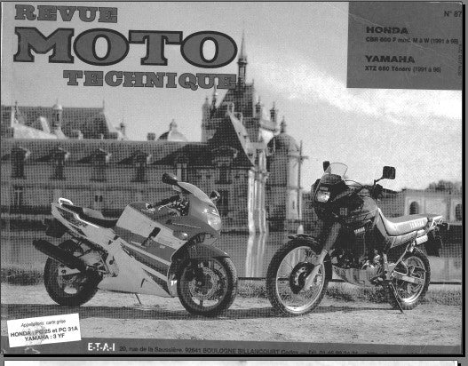 Manuel de réparation Honda CBR 600 1991 1996 { {{ Docautomoto }}