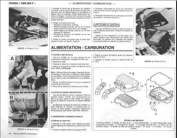 Manuel de réparation Honda CBR 600 1991 1996 { {{ Docautomoto }}