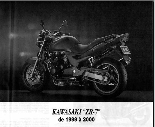 Manuel de réparation Kawasaki ZR7 1999 2000 { Docautomoto