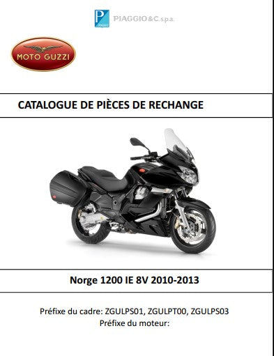 Manuel d'atelier Moto Guzzi 1200 Norge { {{ Docautomoto }}