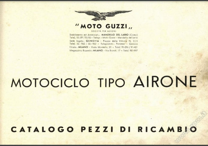 Manuels de réparation Moto Guzzi 250 Airone { Docautomoto