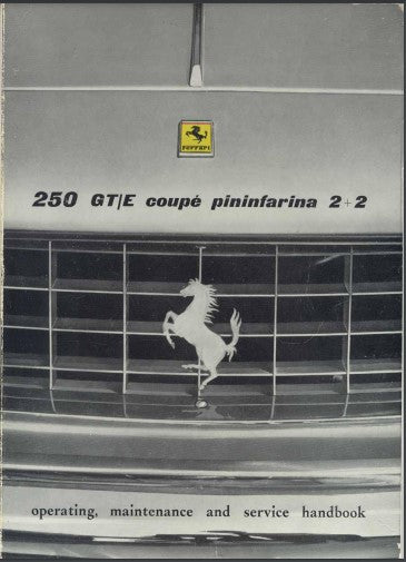 manuel d'entretien Ferrari 250 GT/E { Docautomoto