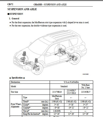 Manuel de réparation Toyota RAV 4 2006 2008 Docautomoto