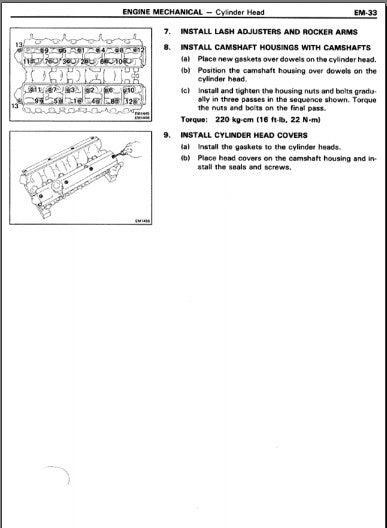Manuel d'atelier Toyota Supra Mk2 1985 Docautomoto