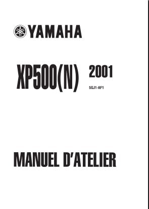 Manuel d'atelier Yamaha 500 Tmax 2001 { {{ Docautomoto }}