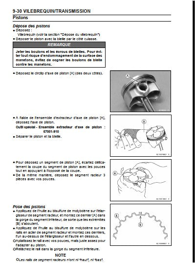 manuel d'atelier Kawasaki ZX 10 R 2012 Docautomoto