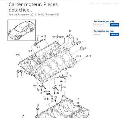 Catalogue pièces Porsche 1950 2016 { {{ Docautomoto }}