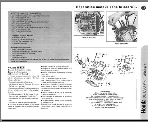 Revue technique Honda 650 Transalp 2000 2002 { {{ Docautomoto }}