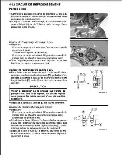 Manuel d'atelier Kawasaki KXF 250 2006 AUTHENTIQU'ERE