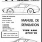 Manuel De Réparation Moteurs Essence Renault & Alpine - Année 1996 - Occasion