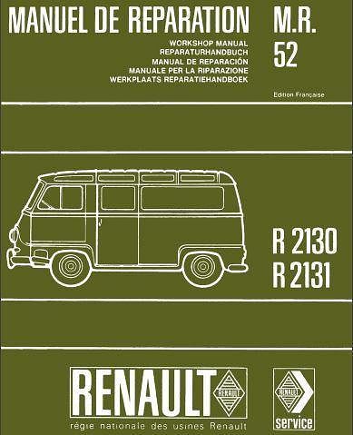 Manuels d'atelier et de réparation Renault Estafette { DocAutoMoto