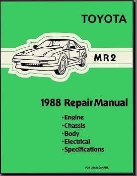 Manuel d'atelier Toyota MR 1988 { AUTHENTIQU'ERE
