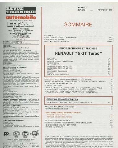 manuels d'atelier Renault Super 5 et express { {{ Docautomoto }}