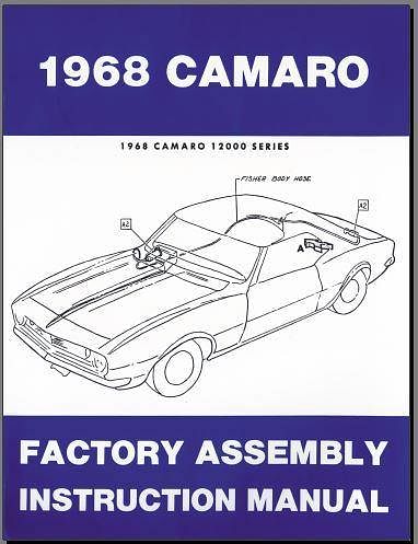 manuel d'atelier Chevrolet Camaro 67 { AUTHENTIQU'ERE