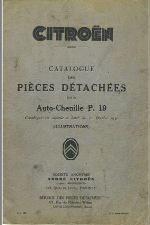 manuel d'atelier Citroën chenillettes Kégresse { {{ Docautomoto }}
