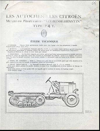 manuel d'atelier Citroën chenillettes Kégresse { {{ Docautomoto }}