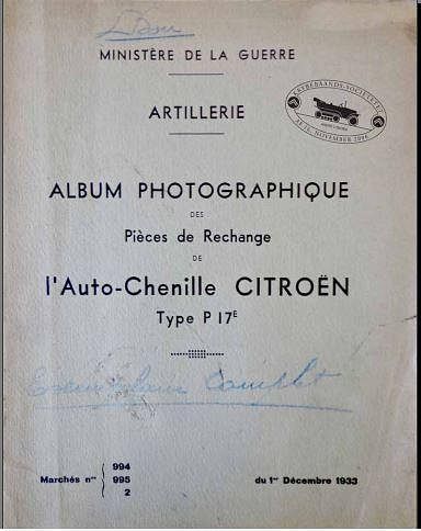 manuel d'atelier Citroën chenillettes Kégresse { {{ Docautomoto }}