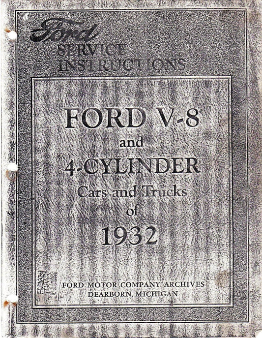 manuel d atelier Ford 1932 V8 et 4 cylindres { AUTHENTIQU'ERE