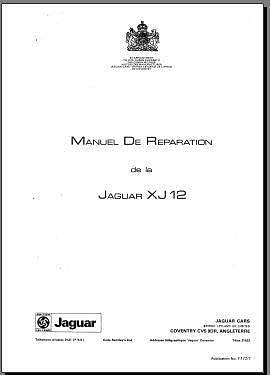 manuel d'atelier et de réparation jaguar Xj12 en français { AUTHENTIQU'ERE