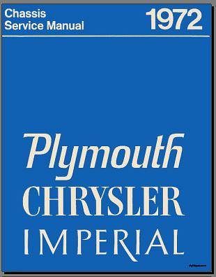 manuel d'atelier Plymouth Chrysler Impérial 1972 { AUTHENTIQU'ERE