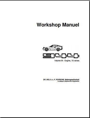 manuel d'atelier Porsche 944 tous modèles { AUTHENTIQU'ERE