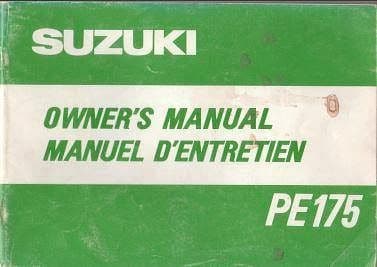 manuels d'atelier Suzuki 175 PE { AUTHENTIQU'ERE