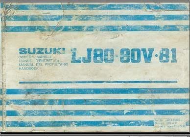 Manuel d'atelier Suzuki LJ80 { AUTHENTIQU'ERE