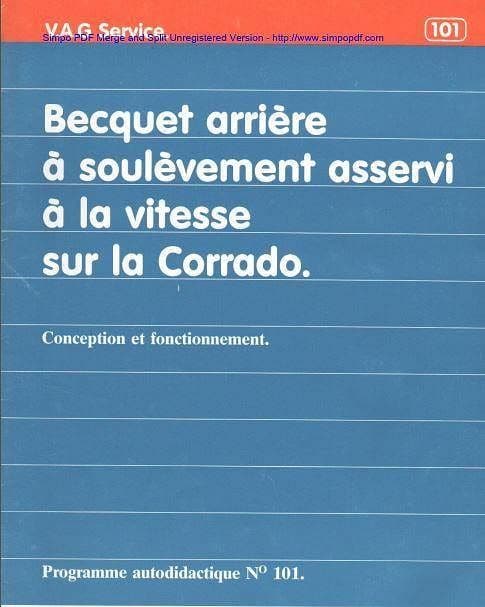 manuels d'atelier Volkswagen Corrado tous modèles AUTHENTIQU'ERE