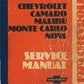 Manuel d'atelier Chevrolet Camaro 1979 { AUTHENTIQU'ERE
