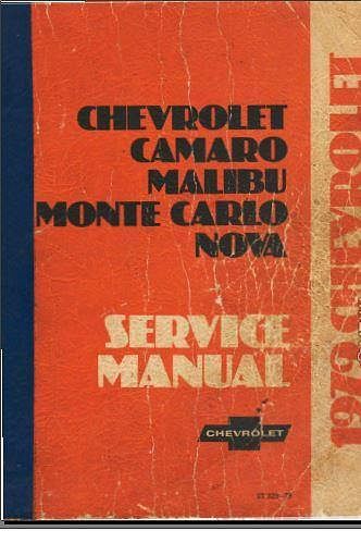 Manuel d'atelier Chevrolet Camaro 1979 { AUTHENTIQU'ERE