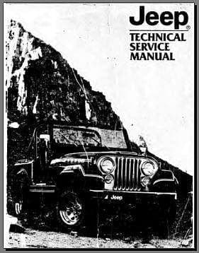 Manuel d'atelier Jeep tous modèles 1982 { {{ Docautomoto }}