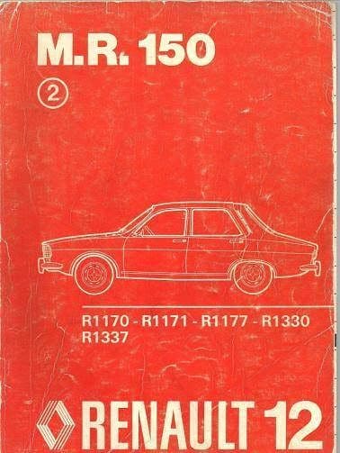 manuel d'atelier Renault 12 et R12 Gordini { AUTHENTIQU'ERE