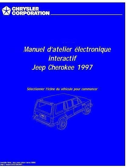 Manuel d'atelier Jeep cherokee 97 { {{ Docautomoto }}