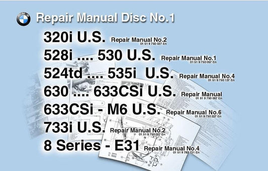 manuels d'atelier BMW séries 3 5 6 7 8 1980 à 1994 { AUTHENTIQU'ERE