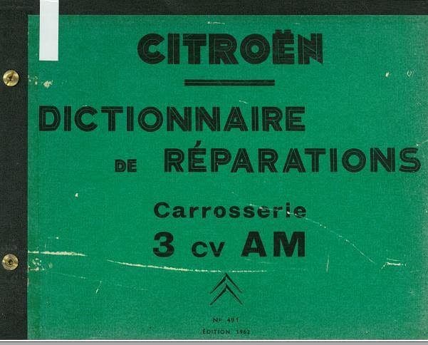 Manuels d'atelier Citroën Ami 6 AK 350 { {{ Docautomoto }}