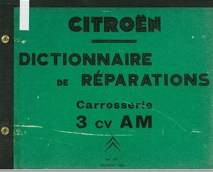 Manuels d'atelier Citroën Ami 6 AK 350 { {{ Docautomoto }}