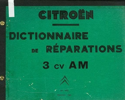 Manuels d'atelier Citroën Ami 6 AK 350 { {{ Docautomoto }}