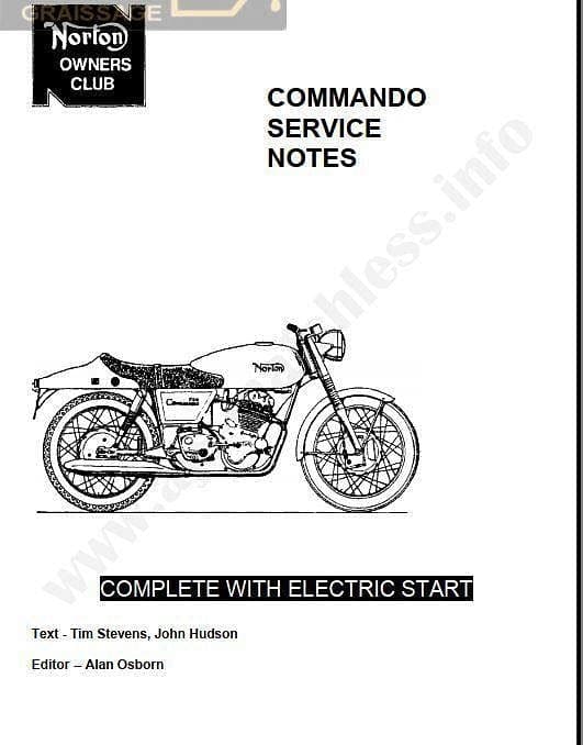 manuels d'atelier Norton Commando { AUTHENTIQU'ERE