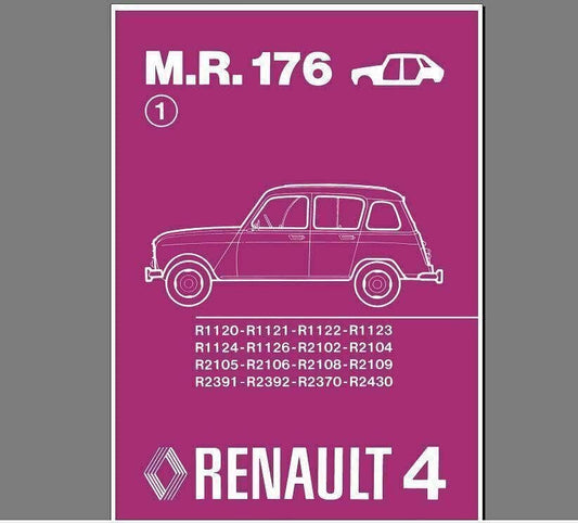 manuels d'atelier et de réparation Renault 4l dont Sinpar et Plein Air { AUTHENTIQU'ERE