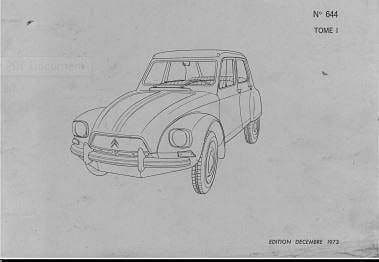 Manuels d'atelier et de réparation Citroën Dyane { {{ Docautomoto }}