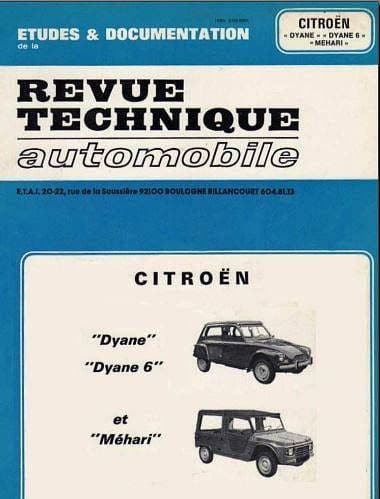 Manuels d'atelier et de réparation Citroën Dyane { AUTHENTIQU'ERE