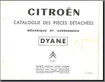 Manuels d'atelier et de réparation Citroën Dyane { {{ Docautomoto }}